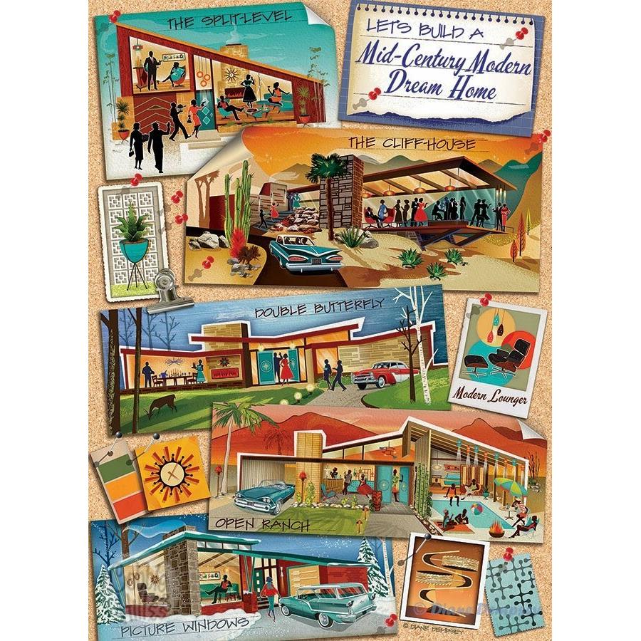 Thumbnail - Cobble Hill Puzzle Mid-Century Modern Dream House 1000 Teile (1000 Teile)