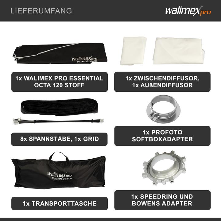 Actual product image Walimex pro Essential Octa 120 Profoto (Soft boxes, 120 cm)