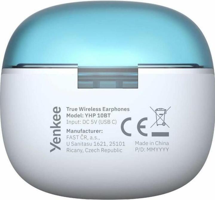 Immagine prodotto Yenkee YHP 10BT WB TWS / kabellose Kopfhörer / Mikrofon / ENC / Bluetooth 5.3 (NC, 4 h, Senza fili)