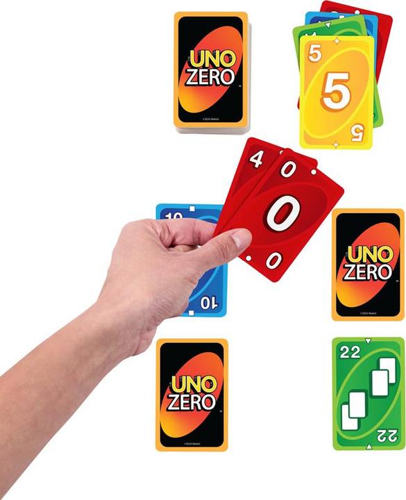 Image du produit Mattel Games UNO Zero (Multilingue, 2 - 10 Joueur)