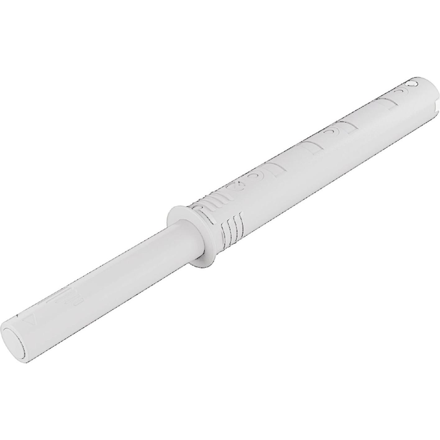 Italiana Ferramenta, Möbelausstattung, K-Push Tech Druckschnapper Schubladendämpfer mit Puffer Hub 37 mm weiss