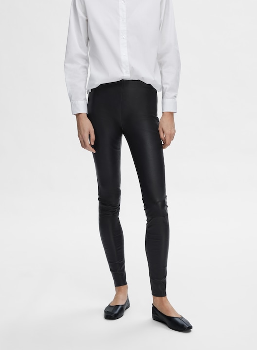 Produktbild Selected Femme Dehnbare Lamm- Lederhose (38)
