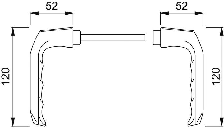 Actual product image Hoppe Lever handle 113 London (Door handle)