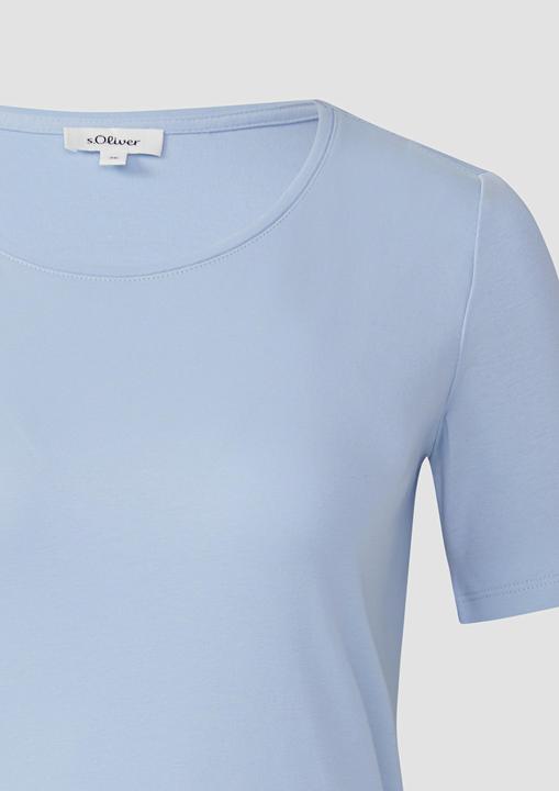 Produktbild S.Oliver T-Shirt T-Shirt aus Interlockjersey im Slim Fit (44)
