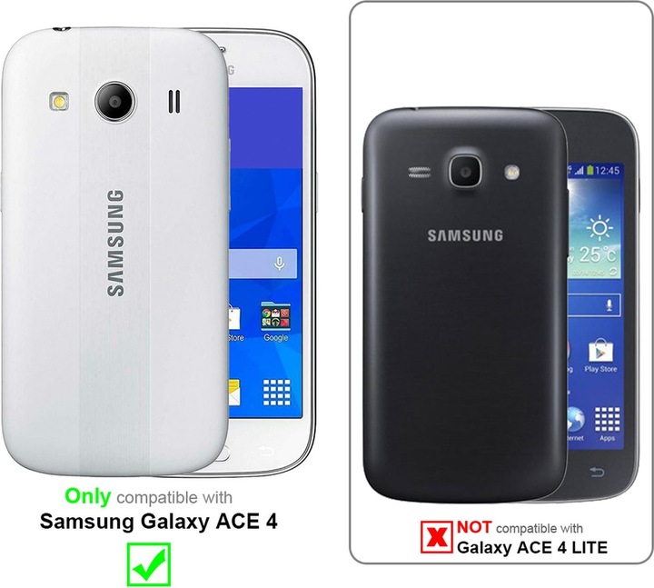 Immagine prodotto Cadorabo Flip Smooth Cover (coperchio liscio) (Samsung Galaxy Ace 4)