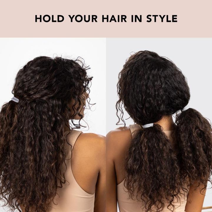 Produktbild Kitsch Medium Nylon Gummibänder mit Glitzereffekt 12er Set Dunkel (Haargummi)