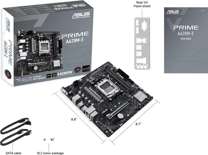 Produktbild ASUS PRIME A620M-E-CSM (AM5, AMD A620, mATX)