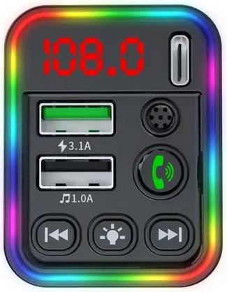 Produktbild PhoneLook Bluetooth-Empfänger F19 Auto-Audio-Receiver MP3 Player FM mit Dual-USB und LED