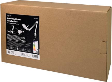 Productafbeelding LogiLink loeplamp met klem 5 dioptrie wit (700 lm)