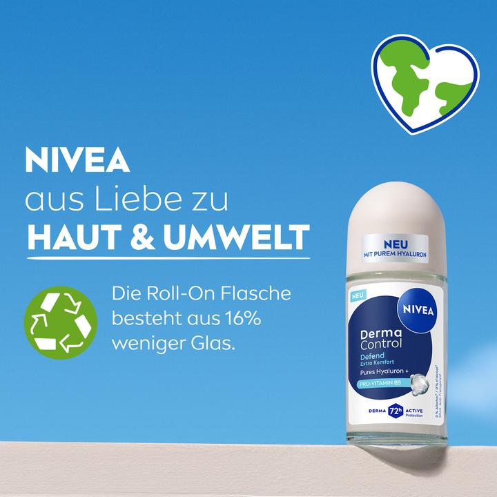 Actual product image NIVEA Deo Derma Control Defend Roll-on Female 50 ml (Roll-on, 50 ml)