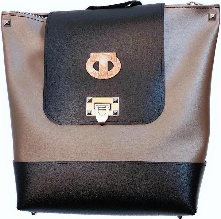 Actual product image Tooitaly Fashion Backpack Upcycling from Recycled PET Bottles from the Sea No.25 Hand Made in Ital