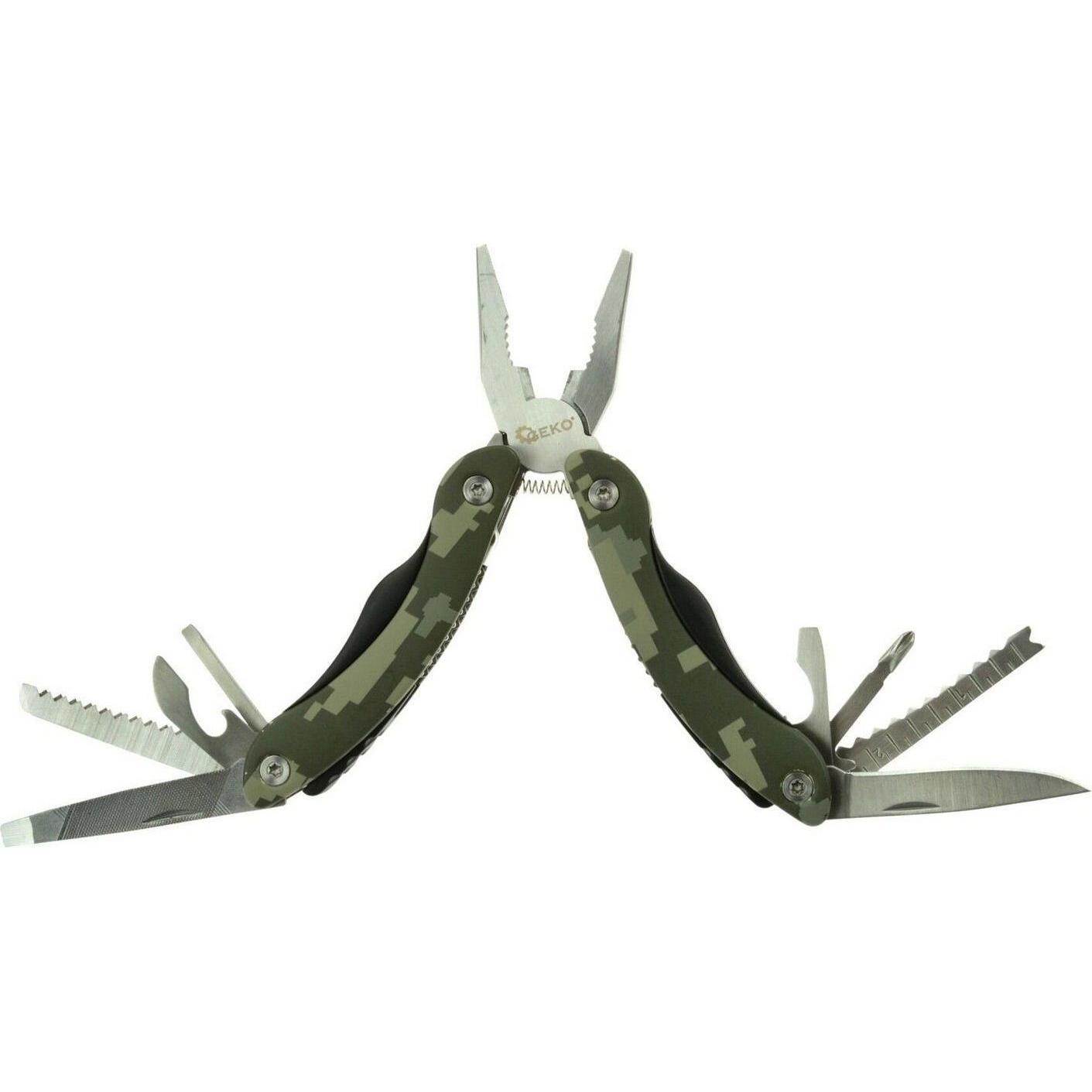 GEKO, Taschenmesser, Taschenmesser multifunktional 15 Funktionen