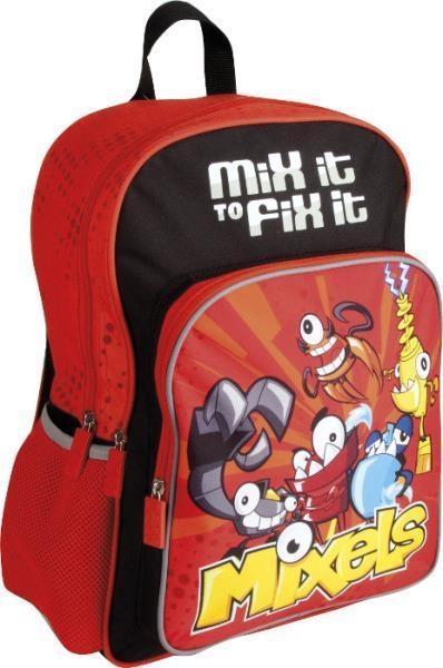 Rema 2 compartments school backpack MX-01 Mixels red-black (208188)