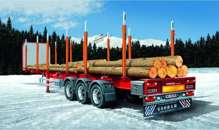 Produktbild Italeri Holztransport-Anhänger