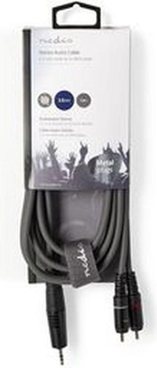Actual product image Nedis Audio cable stereo 3.5 mm plug - 2X cinch plug (1.50 m, AUX cable, Cinch Cables)