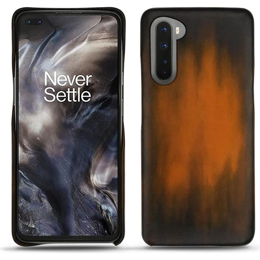 Thumbnail - Noreve Lederschutzhülle (OnePlus Nord), Smartphone Hülle, Braun