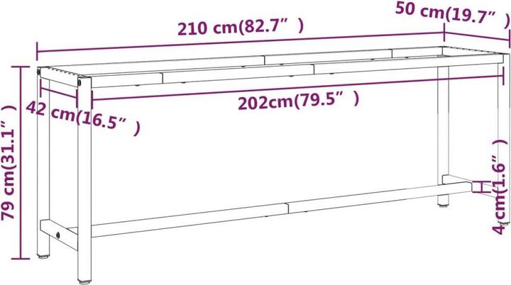 Actual product image vidaXL Werkbankgestell