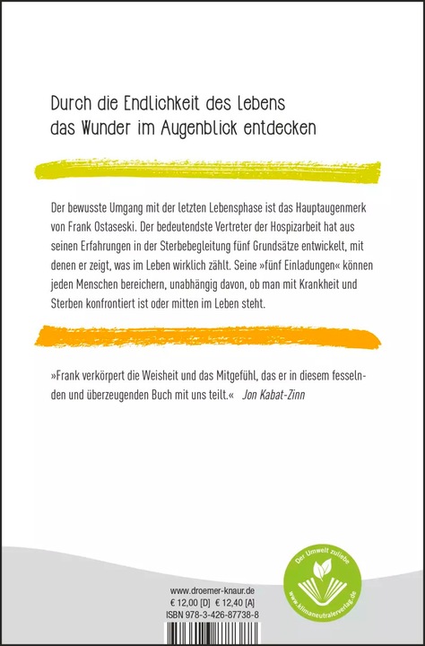 Immagine prodotto Die fünf Einladungen (Tedesco, Frank Ostaseski, 2022)