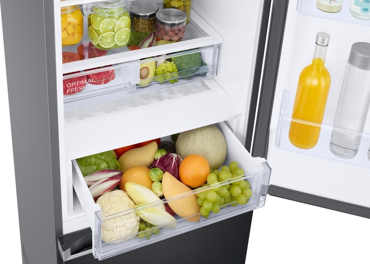 Produktbild Samsung RB38C607AB1/EF - Koel-vriescombinatie - Zwart - Met Wi-Fi (387 l)