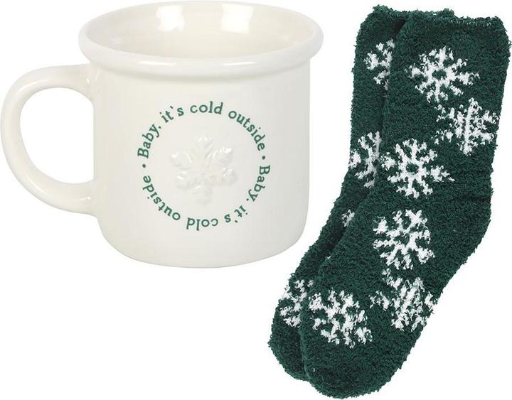 Actual product image Something Different Baby Its Cold Outside Mug Set (500 ml)