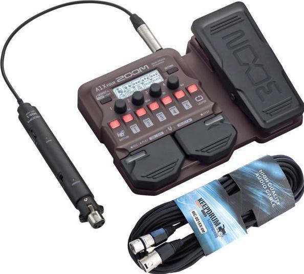 Zoom A1X Four effects unit with XLR cable (Looper, Multi-effect, Preamplifiers)