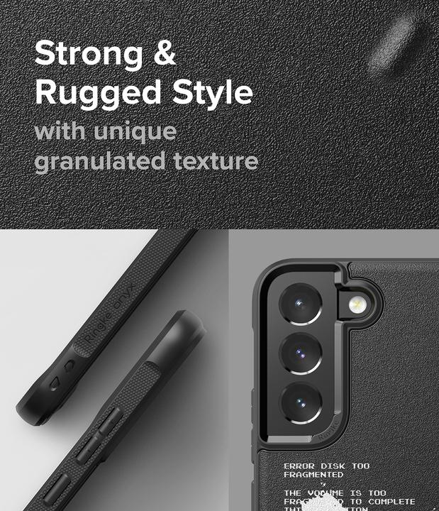 Produktbild Ringke Onyx Design Durable Case for Samsung Galaxy S22 + (S22 Plus) Black (X) () (Samsung Galaxy S22+)