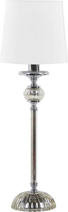 Beliani Lampe de table blanche 62 cm ronde KUBENA (E14)