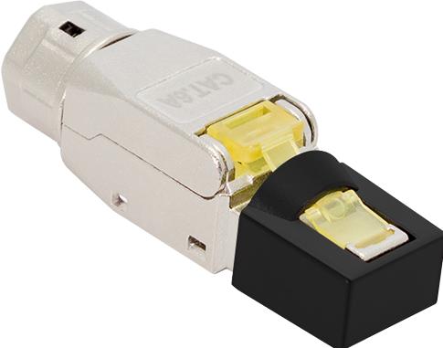 LogiLink Feldkonfektionierbarer RJ45 Stecker, Cat.8.1, geschirmt, extra kurz