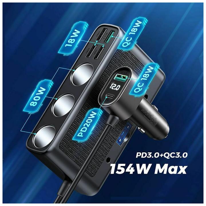 Actual product image Joyroom Multiport Car Cigarette Lighter