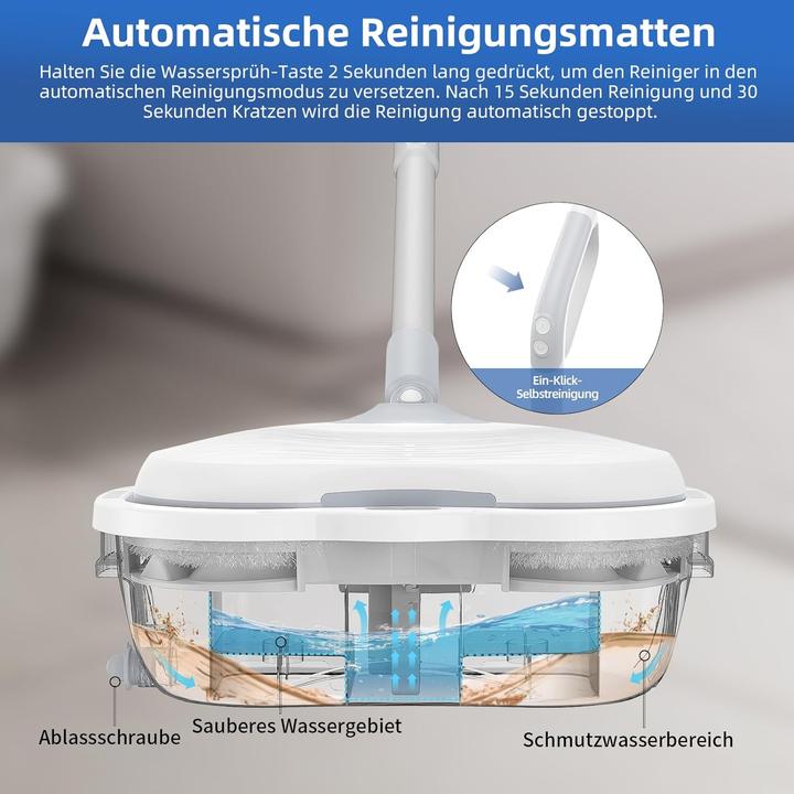 Actual product image Redkey M1 Electric Mop Cordless Handheld Spraymop Floor Mop LED