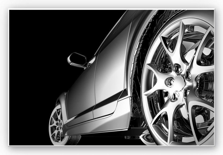 Actual product image Trenddeko Rolling in Chrome (60 x 40 cm)