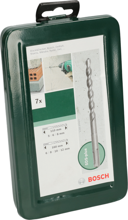 Produktbild Bosch Professional Zubehör Hammerbohrer-Set SDS plus, 7-teilig (5-12 mm)