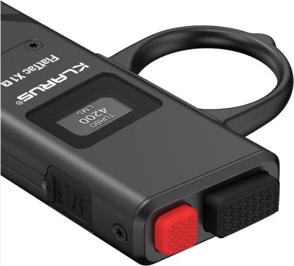 Actual product image Klarus FlatTac X1-K mit Führungsring, 4200 Lumen (inkl. Akku) (14.75 cm, 4200 lm)