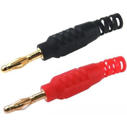 RS PRO Spina a banana Nero, Rosso, 30 V ac, 60V d (Puntale), Misurazione, Nero