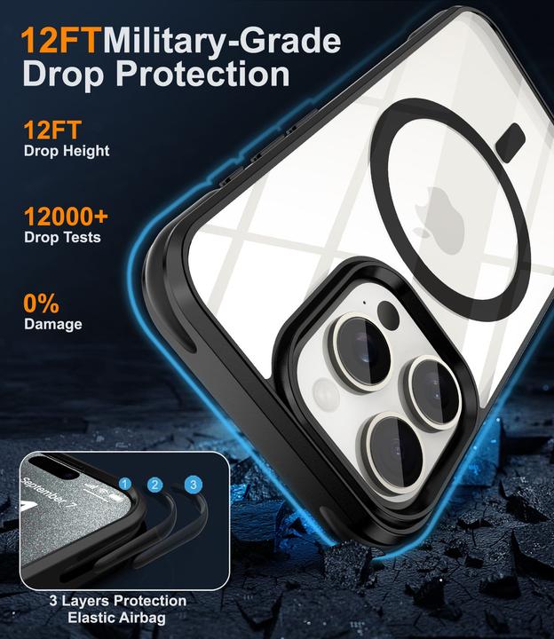 Image du produit Cadorabo Coque pour Apple iPhone 15 PRO MAX compatible MagSafe (Apple iPhone 15 Pro Max)