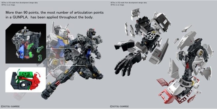 Actual product image Bandai Gundam - Unleashed RX-78-2 Perfect Grade