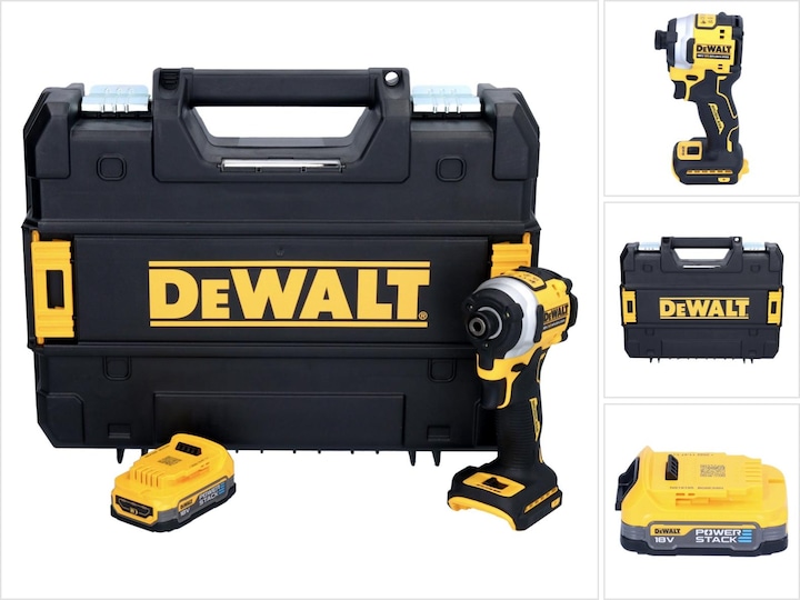Productafbeelding DeWalt DCF 850 NT Accu-slagmoersleutel 18 V 205 Nm 1/4" Borstelloos + 1x accu 1,7 Ah + TSTAK - zonder L (Oplaadbare batterij)