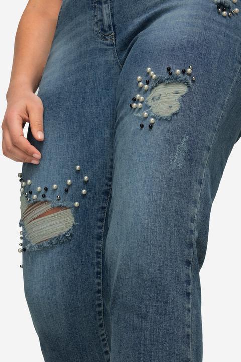 Image du produit Angel of Style Jean coupe Slim Fit à 5 poches avec détails destroy décorés (46)