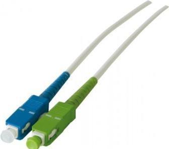Productafbeelding Générique SC-APC/SC-UPC singlemode OS2 9/125 glasvezel patchkabel wit - 10 m (10 m)