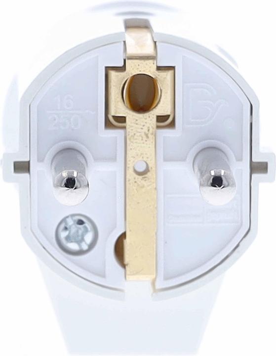 Productafbeelding As - Schwabe Haakse stekker met aardingscontact wit (CEE 7/7)