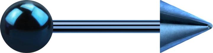 Actual product image Star Piercing Micro barbell dark blue with ball and cone (Titanium, without brass)