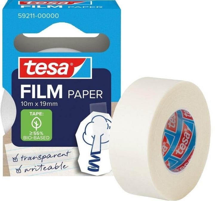 Produktbild tesa tesafilm Papier Klebeband 33m 19mm 8 Rollen Turm (19 mm)