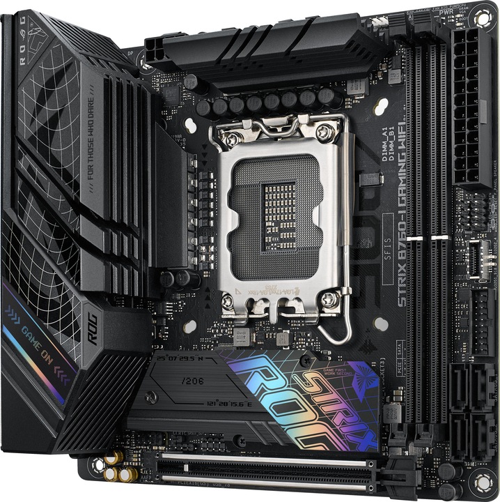 Productafbeelding ASUS ROG STRIX B760-I GAMING WIFI (LGA 1700, Intel B760, Mini-ITX)