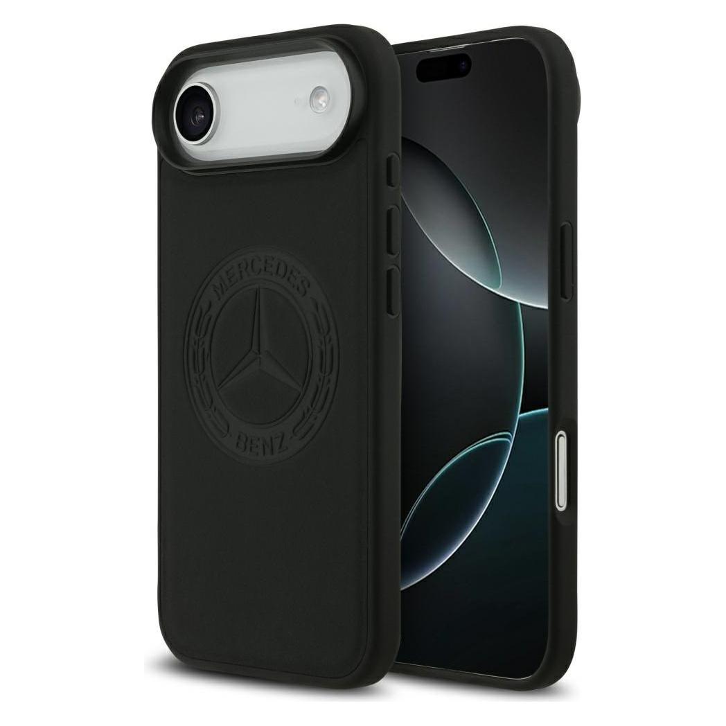 Mercedes Leather Vintage Logo MagSafe Case For IPhone Air Black (Apple IPhone Air), Smartphone Hülle, Schwarz