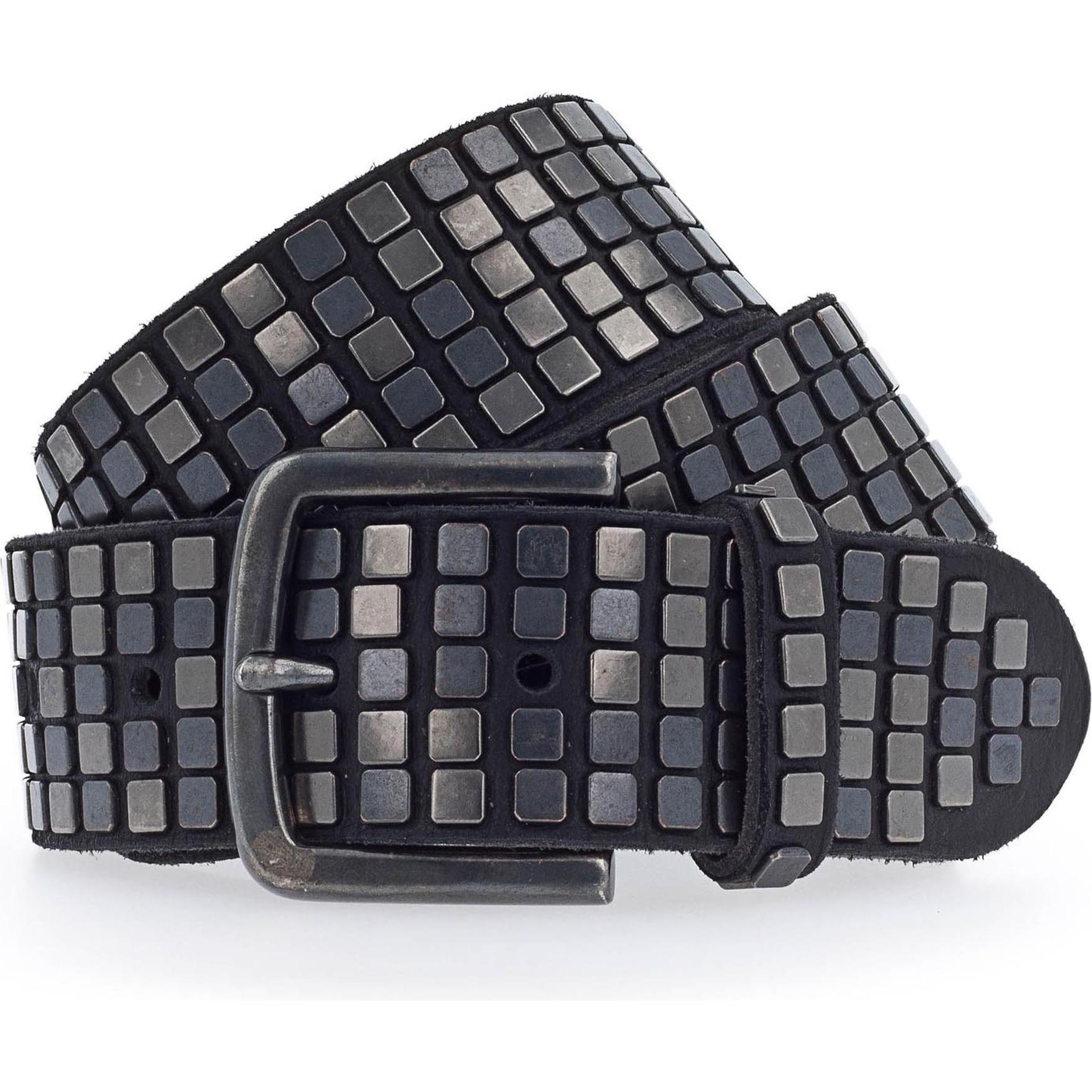 B.Belt, Damen, Gürtel, Quinn Nietengürtel Leder, Schwarz, (90)