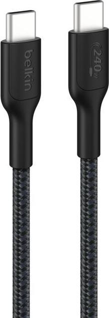 Produktbild Belkin USB-C TO USB-C 240W 2.0 BRAIDED PCR 3M BLACK (3 m, 240 W)