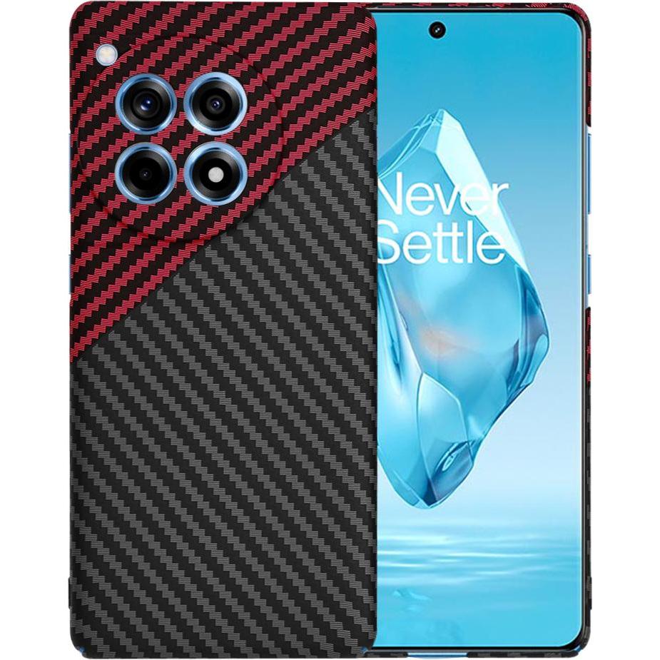 Techsuit Carbonite FiberShell OnePlus 12R Red Vortex Galaxus
