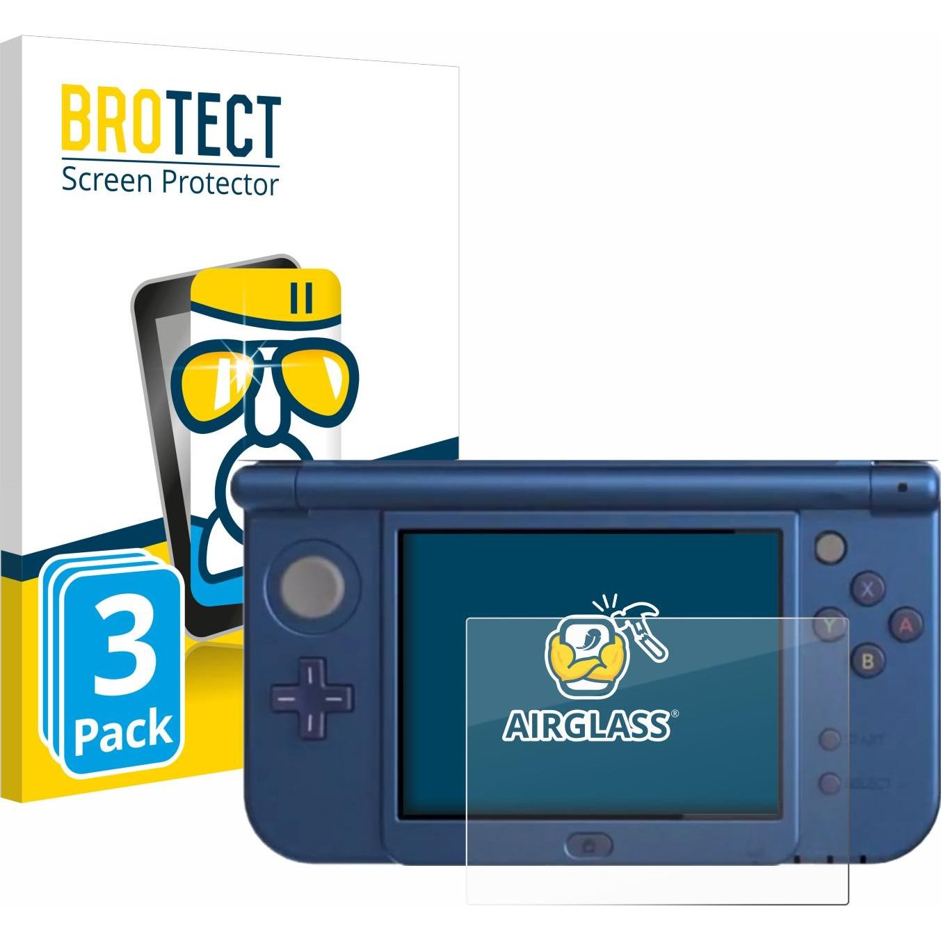 BROTECT AirGlass Panzerglasfolie (DSi XL), Weiteres Gaming Zubehör, Transparent