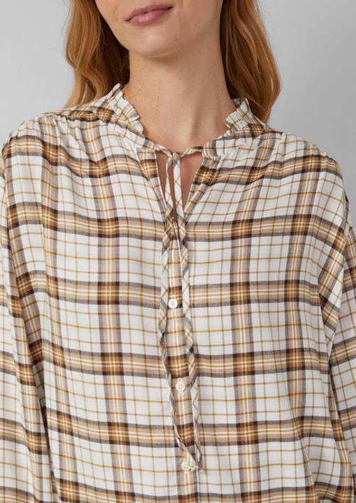 Immagine prodotto s.Oliver Bluse Karierte Hemdbluse im Relaxed Fit mit Rüschenkragen (38)