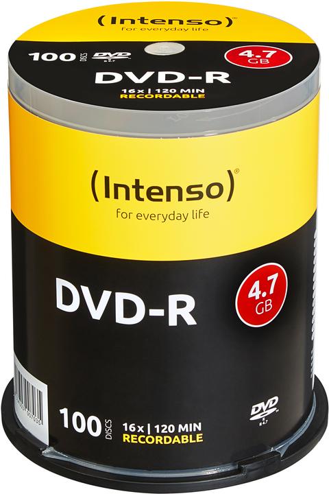 Intenso 1x100 DVD-R 4,7GB 16x Speed, Cakebox (100 x)